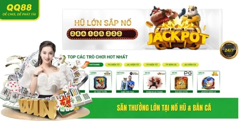 QQ88 🎖️ Trang Chủ QQ88.COM Chính Thức Của Liên Minh OKVIP 23 Săn thưởng hấp dẫn tại Nổ hũ & Bắn cá